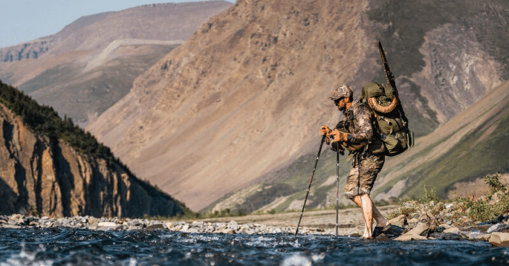 Hiker with Mystery Ranch backpack