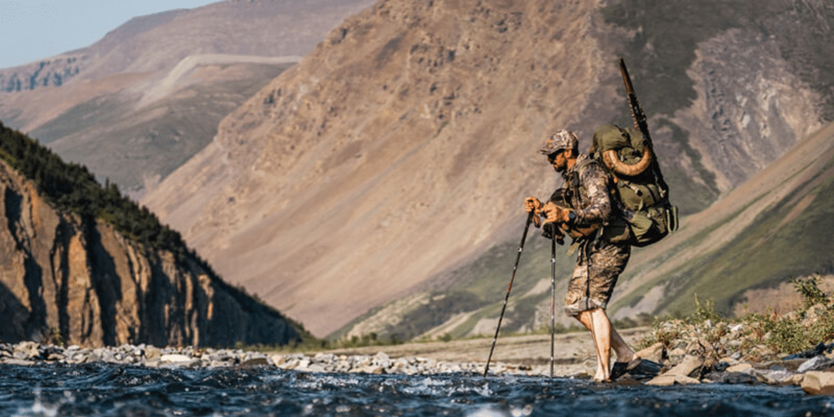 Hiker with Mystery Ranch backpack