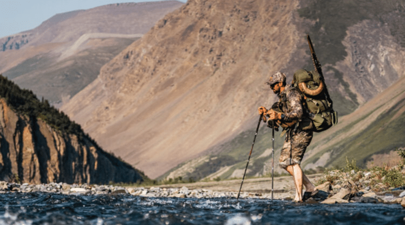 Hiker with Mystery Ranch backpack