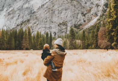 Woman with child in the outdoors